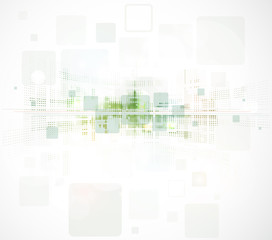 abstract eco green computer technology business background textu
