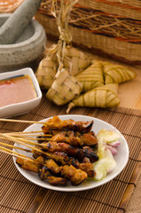 Wall Mural - satay traditional malay foods