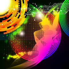 Aufkleber - Abstract design background