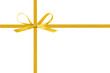 © GCapture - thin yellow bow with crossed ribbon