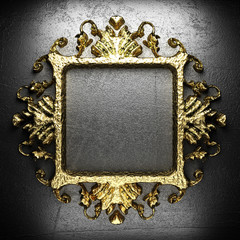 vintage golden frame