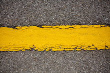 Details Texture Of Yellow Street Line