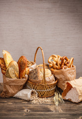 Canvas Print - Composition with bread