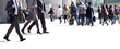 A large group of businessmen. Panorama.