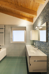 Wall Mural - interior modern bathroom view