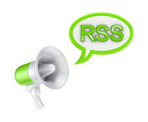 Sticker - RSS concept.