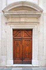 Poster - Italy, Ravenna Saint Mary Suffragio church door