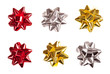 © soleg - set of bows made of shiny ribbon