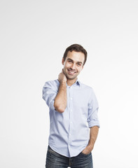 Wall Mural - young man smiling