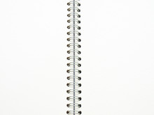 Open Spiral Binding Notebook On White