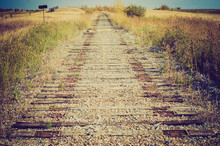 Old Railway Ties  - Drumheller Alberta - LOMO