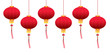 Vector chinese hanging lanterns