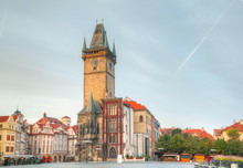Old City Hall In Prague In The Morning