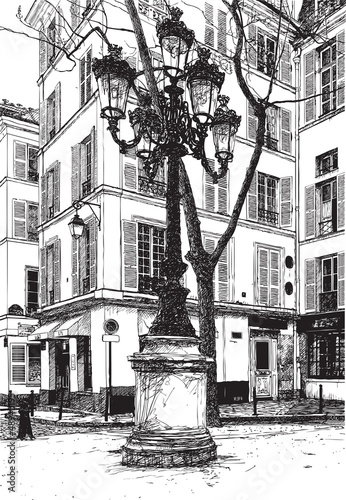 Naklejka na meble Furstemberg square in paris