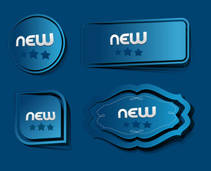 Canvas Print - set of label design, vector