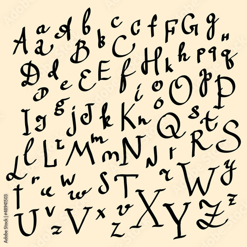alfabet-wektorowy-recznie-narysowane-litery