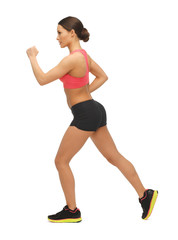 Sticker - beautiful sporty woman doing exercise