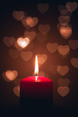 Wall Mural - candle of love