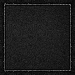 Canvas Print - black leather background