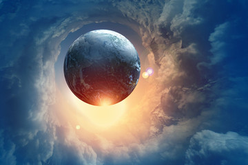 Wall Mural - Image of earth planet in space