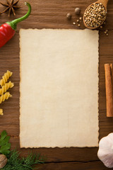 Poster - background for cooking recipes