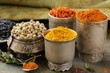 various spices (turmeric, paprika, saffron, coriander) 