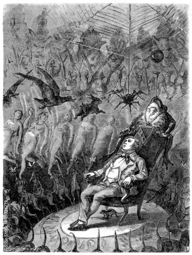 Fototapeta Drug Addict - Bad Trip - Hallucinations/Cauchemar