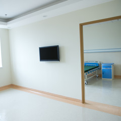 Canvas Print - empty hospital room.