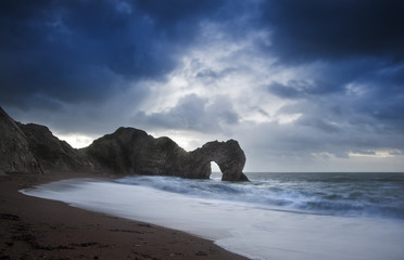 Wall Mural - Pre-dawn Durdle Door on Jurassic Coast in England