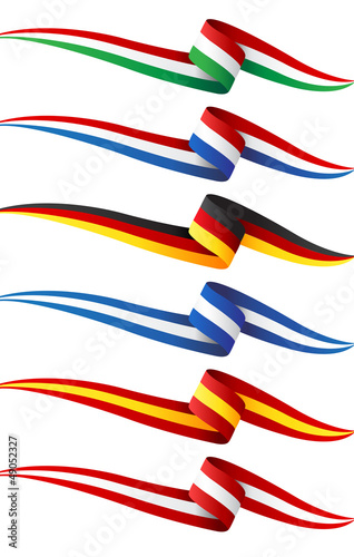 Obraz w ramie bandiere europa