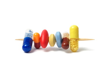 Wall Mural - Pills on a Toothpick