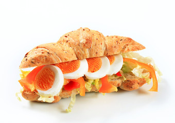 Canvas Print - Egg submarine sandwich