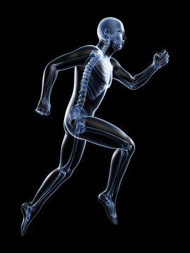 3d rendered illustration of a male runner