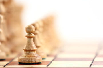 Poster - chess on chessboard