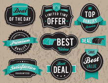 Retro Business Labels And Badges