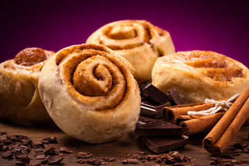 Wall Mural - Sweet cinnamon rolls