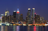Fototapeta  - New York City Manhattan at dusk