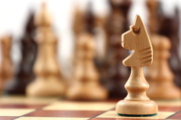 Poster - chess on chessboard