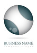 Business logo 3D glossy metal design