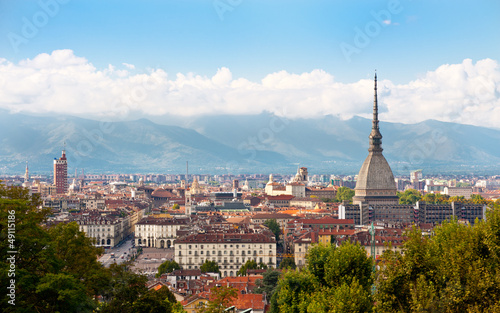 Cityscape of Turin Wallpaper Mural