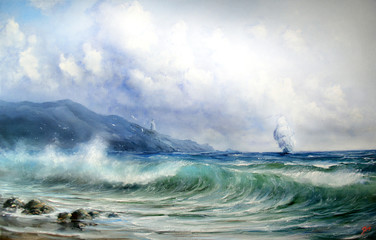 seascape in the way