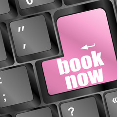 Poster - Book now button on keyboard