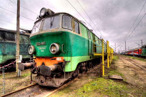 Obraz w ramie old train