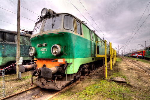 Naklejka na szybę old train