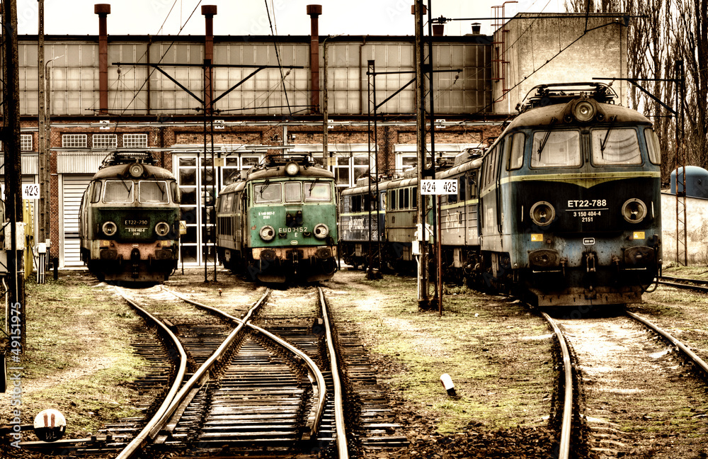 old locomotives - obrazy, fototapety, plakaty 