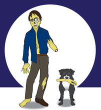 A Zombie And His Dog