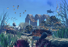 Fantasy Scene Under Water