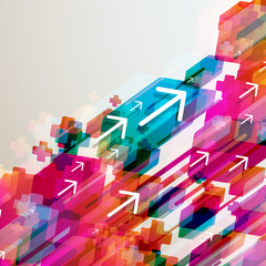 Poster - Abstract arrows background.