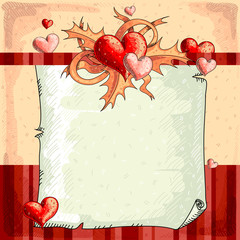 Wall Mural - Valentines background