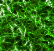 Abstract Black And Green Fractal Background